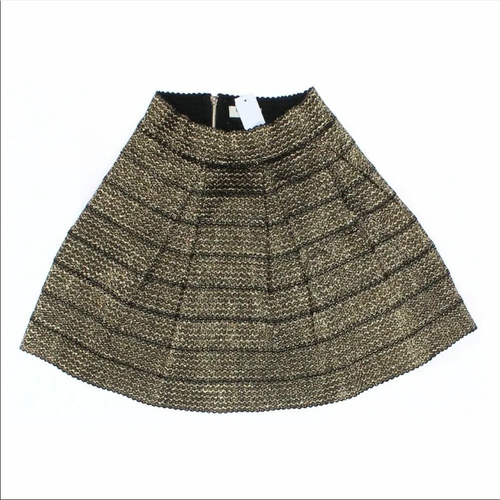 Black & gold shimmer skirt
